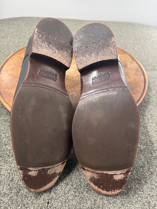 Johnston & Murphy Shoes Mens 8.5 Black Leather Lace Oxford Derby Loafer main image 10